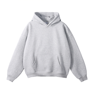 Sweat-shirts à capuche surdimensionnés pour hommes, 100% coton, molleton épais et lourd, hiver, 300g, haute qualité, streetwear, logo personnalisé - Product Image 5