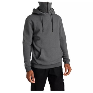 Sweat à capuche personnalisé avec logo, masque intégré, manches longues, pour homme - Product Image 1