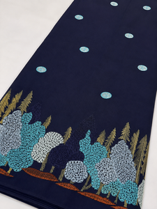 Tissu en maille Georgette brodé au point de chaînette, respirant, écologique, 100% polyester pour vêtements de mariage et textiles de maison - Product Image 6