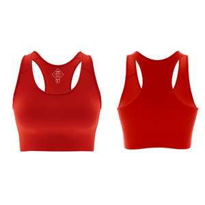 Sujetador deportivo con correa ajustable para mujer, logotipo frontal, personalizable, sin costuras, acolchado, nailon, Spandex, Fitness, entrenamiento de gimnasia, correr, venta al por mayor - Product Image 4