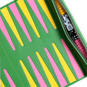 Juego de Backgammon Cuadrado Portátil, Ecológico y Personalizable, Enrollable, de Cuero PU, para Viaje - Product Image 5