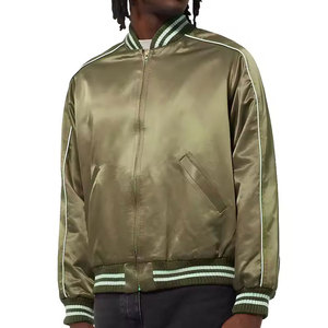 Veste de sport en satin imperméable double face avec logo personnalisé brodé, fabrication en usine, faible MOQ, prix bas, pour homme - Product Image 1