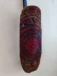 Bolsas de Yoga Mandala CLÁSICAS ART & CRAFT - Hechas a Mano en Algodón con Correas Ajustables y Cierre de Cremallera, Hechas en Rajasthan para Uso en Estudios de Yoga - Product Image 2