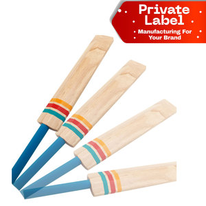 Bate de críquet Kashmir Willow con agarre de goma y cinta amortiguadora de impactos, bate de críquet de primera calidad, ultraligero, con mango corto. - Product Image 1