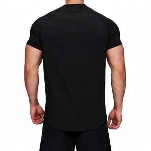GYM ACTIVE Men's <b>Black</b> Short Sleeve Printed Custom Jersey T-<b>Shirts</b> 95% cotton spandex tee High street <b>silk</b> screen print - Product Image 6