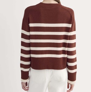 Pull en tricot pour femme en gros - Pull d'hiver personnalisé avec logo - Pull respirant en fil doux de haute qualité pour femme - Product Image 4