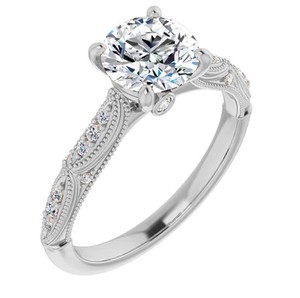 Cut Moissanite 7MM Luxury <b>Ring</b> 925 Sterling <b>Silver</b> Gold Plated <b>Solitaire</b> Engagement <b>Ring</b> Women Bridal Promise Wedding <b>Ring</b> - Product Image 3