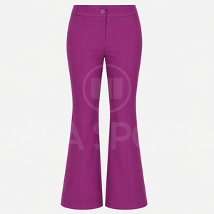 Ensemble de costume violet pour femmes, deux pièces, blazer et pantalon évasé, uniforme d'hôpital, vêtements de travail personnalisés, service OEM Wida Sports - Product Image 4