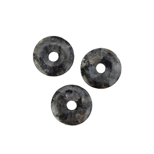 Donuts de Cristal Natural, Donuts de Piedra de Larvikita, Gemas de Cristal, Gemas de Reiki, Donuts Curativos de Ágata - Product Image 1