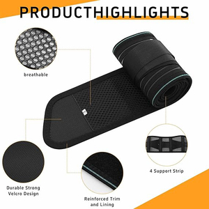 Cinturón de Neopreno Transpirable con Malla para Mujer, Soporte Lumbar de Compresión para Fitness, Protección para Entrenamiento en el Gimnasio - Product Image 3