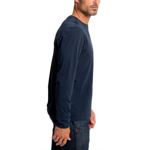 <b>Cheap</b> Price High Quality 220gsm Blank Drop Shoulder Plain 100% Cotton Oversized Custom Long Sleeve T-Shirt for Men - Product Image 6