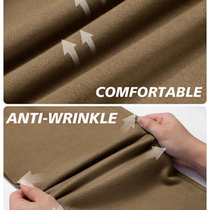 Pantalon droit premium pour homme, en coton personnalisé, coupe ample, épais, décontracté, streetwear, survêtement - Product Image 3