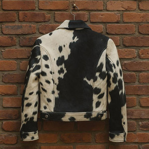 Chaqueta de Cuero Vacuno de Alta Calidad al por Mayor para Hombre con Cuello Alto, Color y Logotipo Personalizados, para Uso Invernal, Hecha en Pakistán - Product Image 3