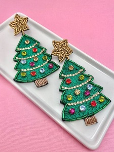 Boucles d'oreilles pendantes brodées à la main avec perles, pendentif tasse à café en forme de cœur, bijoux de mode pour femmes, cadeau d'anniversaire - Product Image 2