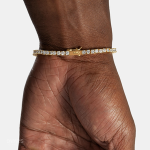 Bracelet tennis en moissanite certifié, testé au diamant, en argent sterling 925, bijoux de luxe glacés avec sertissage griffe - Product Image 4