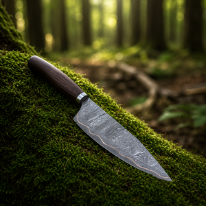 LEGACY BLADES Luxury Copper Damascus Steel Chef <b>Knife</b> Rosewood Handle Modern Ambidextrous Hand Forged Razor <b>Sharp</b> <b>Kitchen</b> <b>Knife</b> - Product Image 2