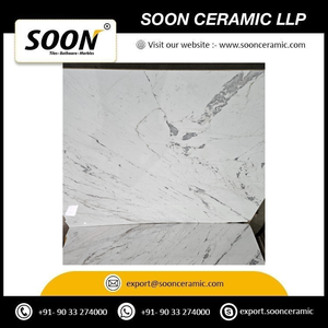 แผ่นหินอ่อน CALACATTA EXTRA ขัดเงา SOON CERAMIC ขนาดใหญ่ สำหรับผนัง ดีไซน์ร่วมสมัย เป็นมิตรกับสิ่งแวดล้อม พื้นผิวทนทาน เหมาะสำหรับห้องนั่งเล่น - Product Image 2