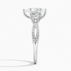 Bague BOJ 0120 en argent 925 avec serti à griffes, diamant solitaire de 2 carats, couleur D, VVS1, moissanite certifiée GRA - Product Image 3