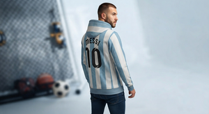 Sudadera con Capucha Personalizada del Equipo de Fútbol Argentino, Sublimada, Deportiva, de Manga Larga, de Forro Polar, Unisex, para Fanáticos del Fútbol - Product Image 3