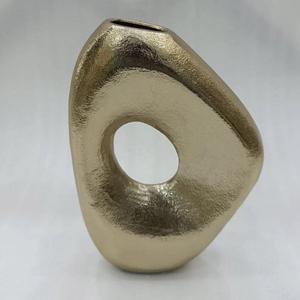 Maceta de Metal con Diseño Abstracto, Florero de Lujo para Plantas Artificiales, Decoración Moderna para Sala de Estar, Hogar, Hotel - Product Image 2