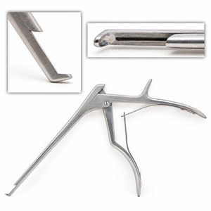 Rongeurs Kerrison à diamant, grande poignée améliorée, plaque de maintien fine, ouverture de mâchoire de 15 mm, instrument chirurgical manuel certifié CE - Product Image 1