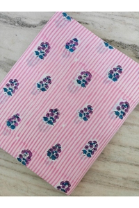 Floral <b>Print</b> <b>Block</b> Printed Cotton Fabric Eco Friendly Reusable Floral Custom <b>Print</b> Hand <b>Block</b> <b>print</b> Fabric Bulk Order Supplier - Product Image 3