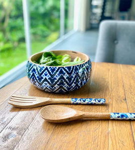 Bol à salade jetable en bois écologique par LUXURY CRAFTS Home Restaurant Decor pour le camping - Product Image 6