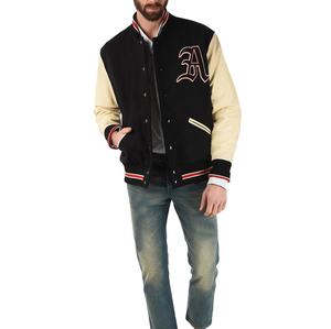 Vestes d'université du lycée personnalisables pour hommes Vestes Letterman en laine à manches en cuir Vestes de baseball - Product Image 3