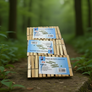 Grandes pinces à linge en bois PINZA DE ROPA MADERA - Product Image 2