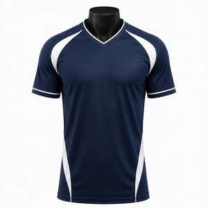 Camiseta de Fútbol Personalizada de Manga Corta con Cuello en V, Uniforme Deportivo Transpirable para Equipo, Ropa Deportiva para Entrenamiento de Alto Rendimiento - Product Image 1
