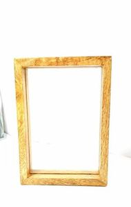 Cadre photo décoratif fait main en bois massif, à suspendre au mur, bois naturel poli, décoration intérieure - Product Image 5