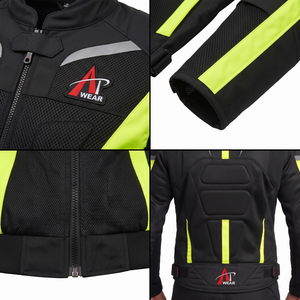 Protective Mesh Reflective <b>Motorcycle</b> Racing <b>Jacket</b> High Vis Custom OEM Biker Riding Gear Men - Product Image 4