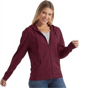 Sweat-shirt à capuche zippé pour femme de haute qualité, 100% coton, style streetwear - Confortable pour les saisons d'automne et de printemps - Product Image 6