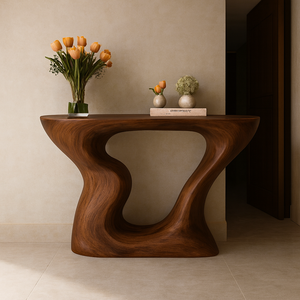 Mesa consola de madera maciza, mesa consola para entrada, fabricante de mesas consola, mesa consola para sala de estar - Product Image 3