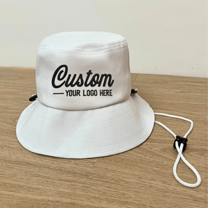 Chapeaux Bob en Coton Multicolores à Large Bord avec Logo Personnalisé, Respirants, Pliables, pour Homme et Femme, avec Cordon, Idéaux pour l'Extérieur et la Pêche - Product Image 3