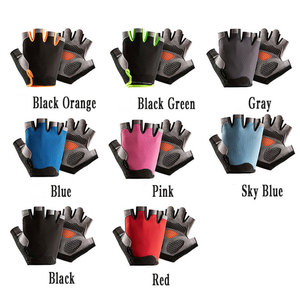 Gants de cyclisme Daizen Star à demi-doigts antidérapants noirs en polyester avec fermeture auto-agrippante unisexe été - Product Image 2