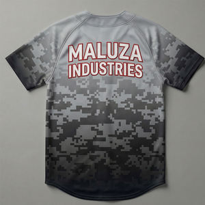 Camiseta de Béisbol Corta Sublimada de Grado Profesional, Personalizada, con Botones, Tejido de Malla, Alto Rendimiento, Protección UV, Deportiva - Product Image 3