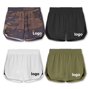 Pantalones Cortos Deportivos Vintage Blancos para Hombre, Impermeables, de Pana con Estampado Animal, Cintura Elástica, Largo Medio, Poliéster y Elastano, de Secado Rápido - Product Image 1