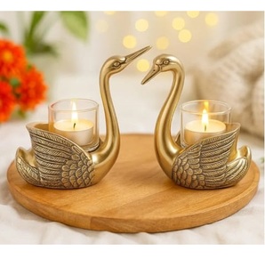 <b>Black</b> Finishing Unique Design <b>Candle</b> <b>Stick</b> Stand Christmas & Weddings <b>Candle</b> Holder Usage Item Royal Looking <b>Candle</b> Holder - Product Image 2