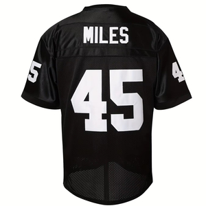 Maillot de football américain personnalisé, sublimé et brodé, style streetwear, nouvelle collection 2025, tendance - Product Image 3