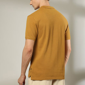 Camisas de Lona 100% Algodón para Hombre, Bordadas, Manga Corta, Cuello en Contraste, Secado Rápido, Estilo Casual, Alta Calidad - Product Image 3