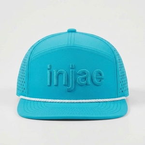 Gorra de Golf Personalizada de Lona para Exteriores con Visera Plana, Perforaciones Cortadas con Láser y Bordado 3D, Fabricante Mayorista OEM ODM, MOQ Bajo - Product Image 1