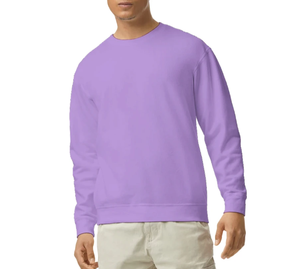 <b>Men's</b> Solid Purple Long Sleeve Knitted Casual <b>Shirt</b> Full Sleeve Plain Dyed Adult Size - Product Image 1
