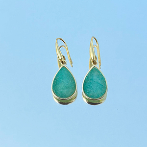 Pendientes clásicos de circonita verde pera, joyería de moda para mujer, pendientes llamativos para fiesta, regalo para ella, pendientes con gemas - Product Image 5
