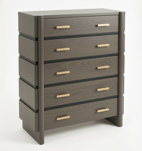 <b>5</b>-drawer Modern Eco-Friendly Chest Mango Bed <b>Frame</b> Bedroom OEM ODM Wood Handcrafted Premium Quality Custom Wholesale Inflatable - Product Image 2