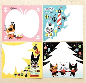 Bloc de Notas Hyogensha Cozyca con Diseño de Gato, Ilustraciones Japonesas, 120 Hojas - Product Image 3