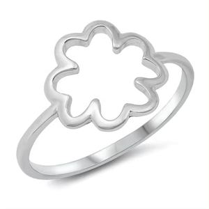 Anillo de Plata de Ley 925 con Forma de Flor, Diseño Hecho a Mano, Joyería de Lujo, Anillo Floral de Plata Maciza para Chicas, Listo para Comprar - Product Image 1
