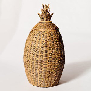Cesta infantil con forma de piña, de la mejor calidad, cestas de mimbre natural para decoración de habitación de bebé - Product Image 1