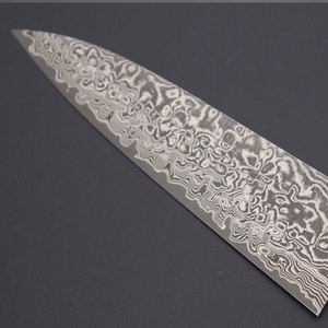 Couteau de chef en acier Damas avec manche en bois élégant pour applications professionnelles en cuisine de restaurant Couteau de cuisine en acier Damas - Product Image 3