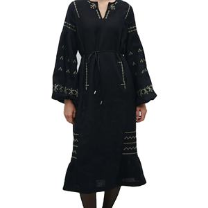 Verano Vintage estudiantes blusa suelta de manga larga con cuello en V algodón Top Floral sólido encaje bordado estampado Animal patrón 1 pieza - Product Image 1